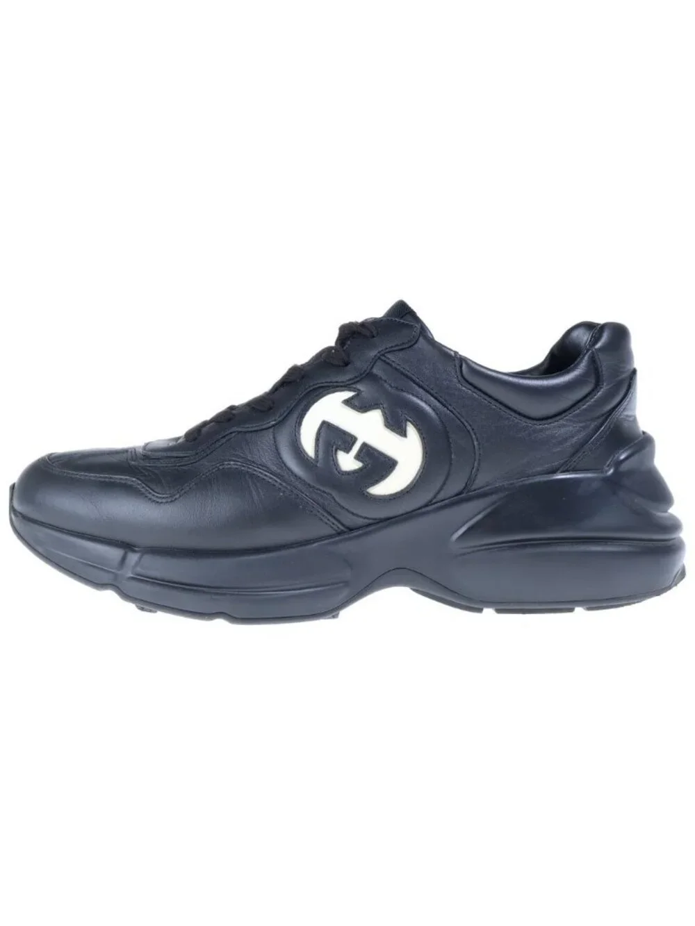 Gucci Rhyton Interlocking G High Top Sneakers Black 8